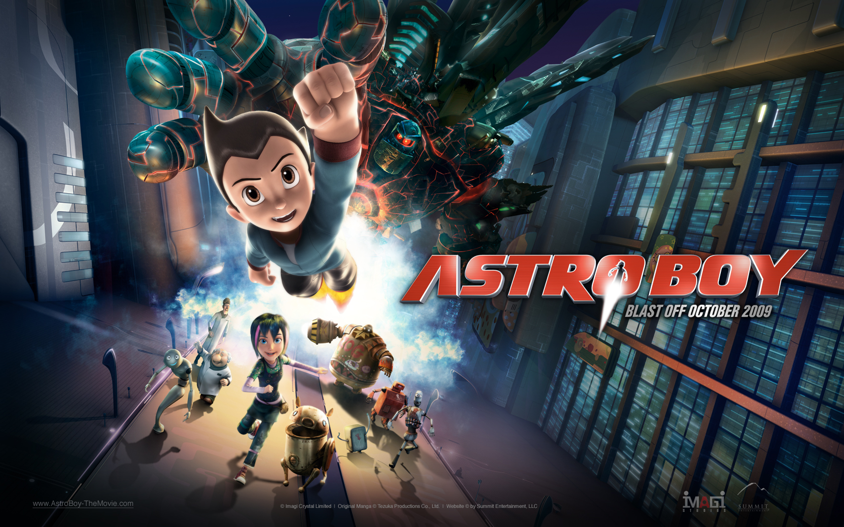 "Astro Boy Movie" desktop wallpaper (1680 x 1050 pixels)