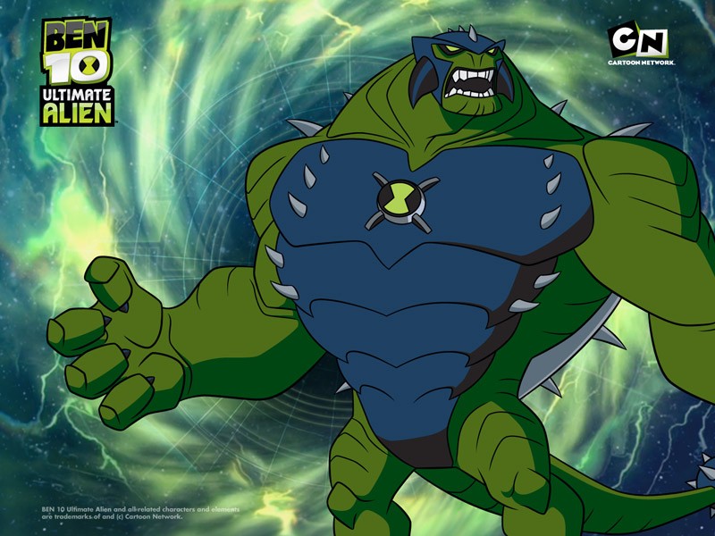 "Ben 10: Ultimate Alien - Ultimate Humungousaur" desktop wallpaper (800 x 600 pixels)