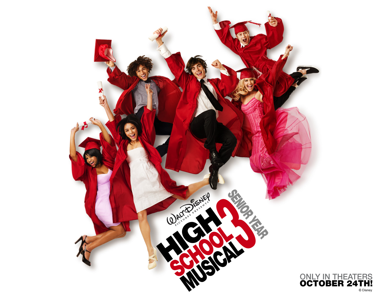 "High School Musical 3" desktop wallpaper (1280 x 1024 pixels)