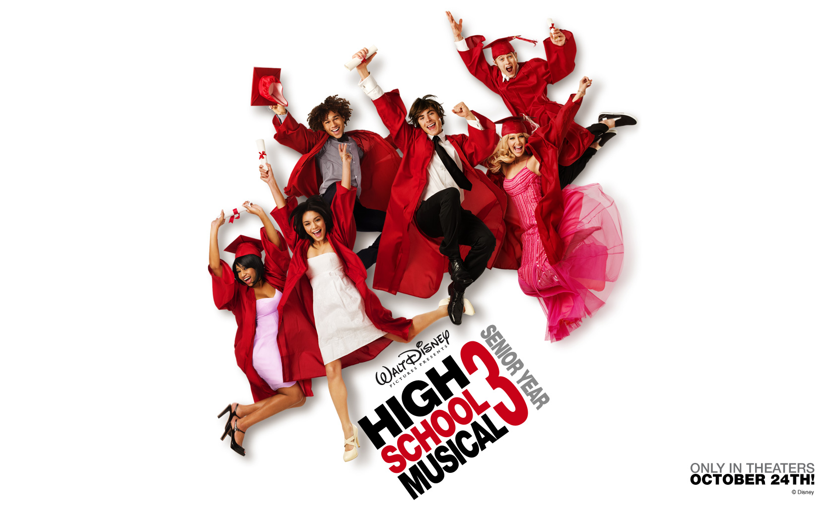 "High School Musical 3" desktop wallpaper (1680 x 1050 pixels)