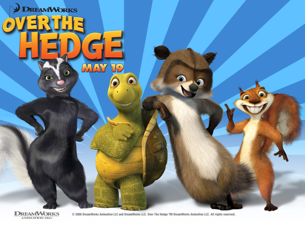 "Over the Hedge" desktop wallpaper number 1 (1024 x 768 pixels)