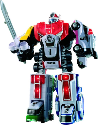 The Power Rangers S.P.D. Megazord in more detail