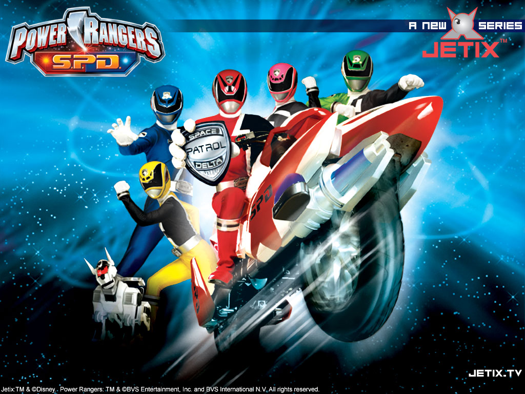 "Power Rangers S.P.D." desktop wallpaper (1024 x 768 pixels)