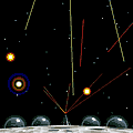 Click here to play the Flash game "Lunar Command"