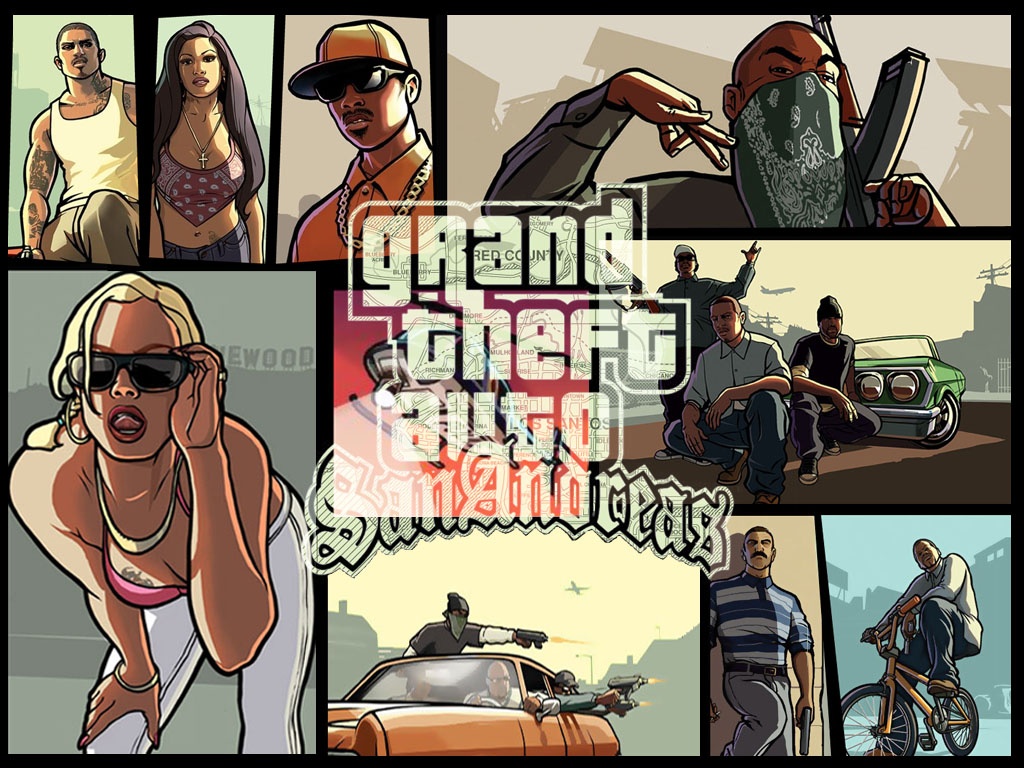 "GTA: San Andreas" desktop wallpaper (1024 x 768 pixels)