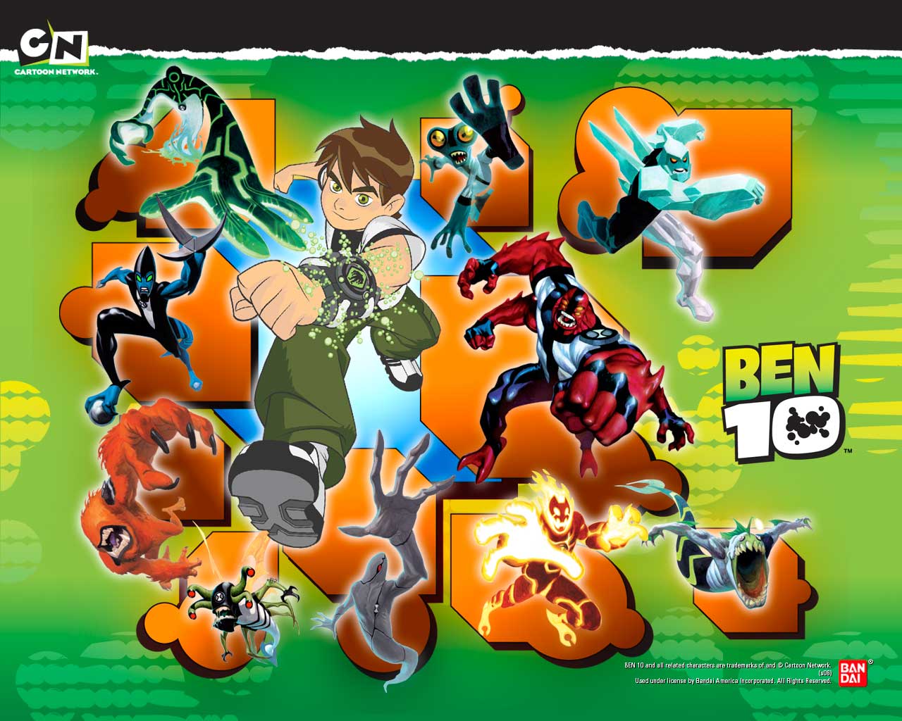 "Ben 10" desktop wallpaper number 1 (1280 x 1024 pixels)